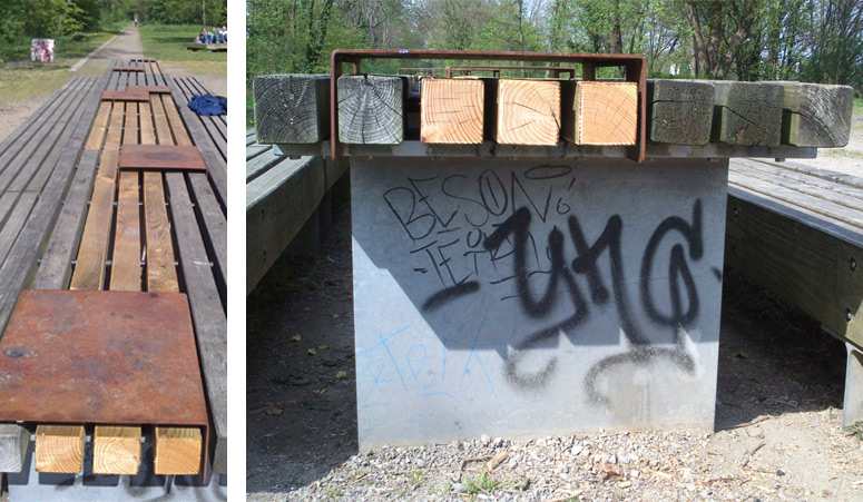 Archigraphus - Tische auf der Hhenpromenade